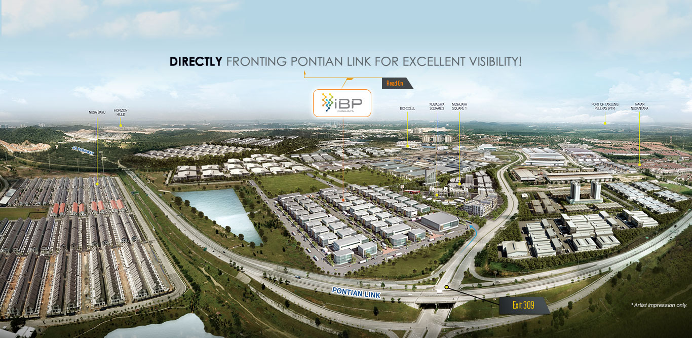 IBP Nusajaya Business Park | Directly Fronting Pontian Link